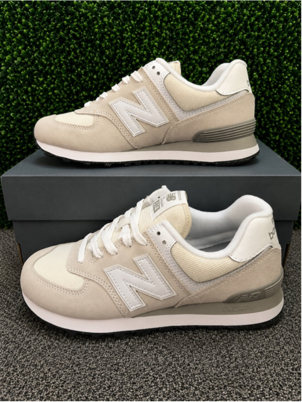 New Balance 574 Core Classic in Gray-White Color Men’s 8 or Women’s 9.5